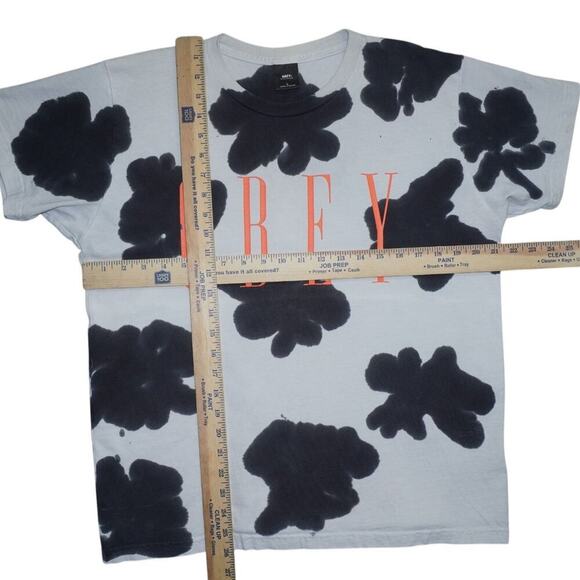 Obey Worldwide Abstract Tie-Dye Graphic T-Shirt – Size L - Picture 4 of 9